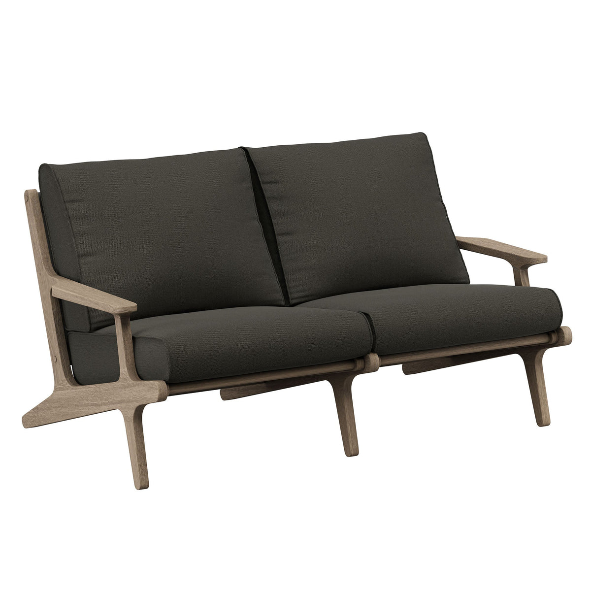 Saratoga Outdoor Teak Wood Loveseat