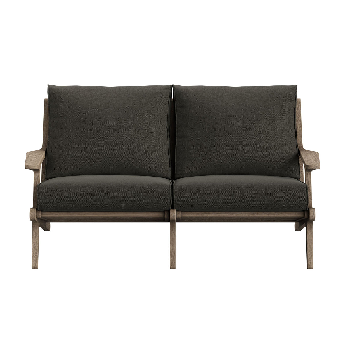 Saratoga Outdoor Teak Wood Loveseat
