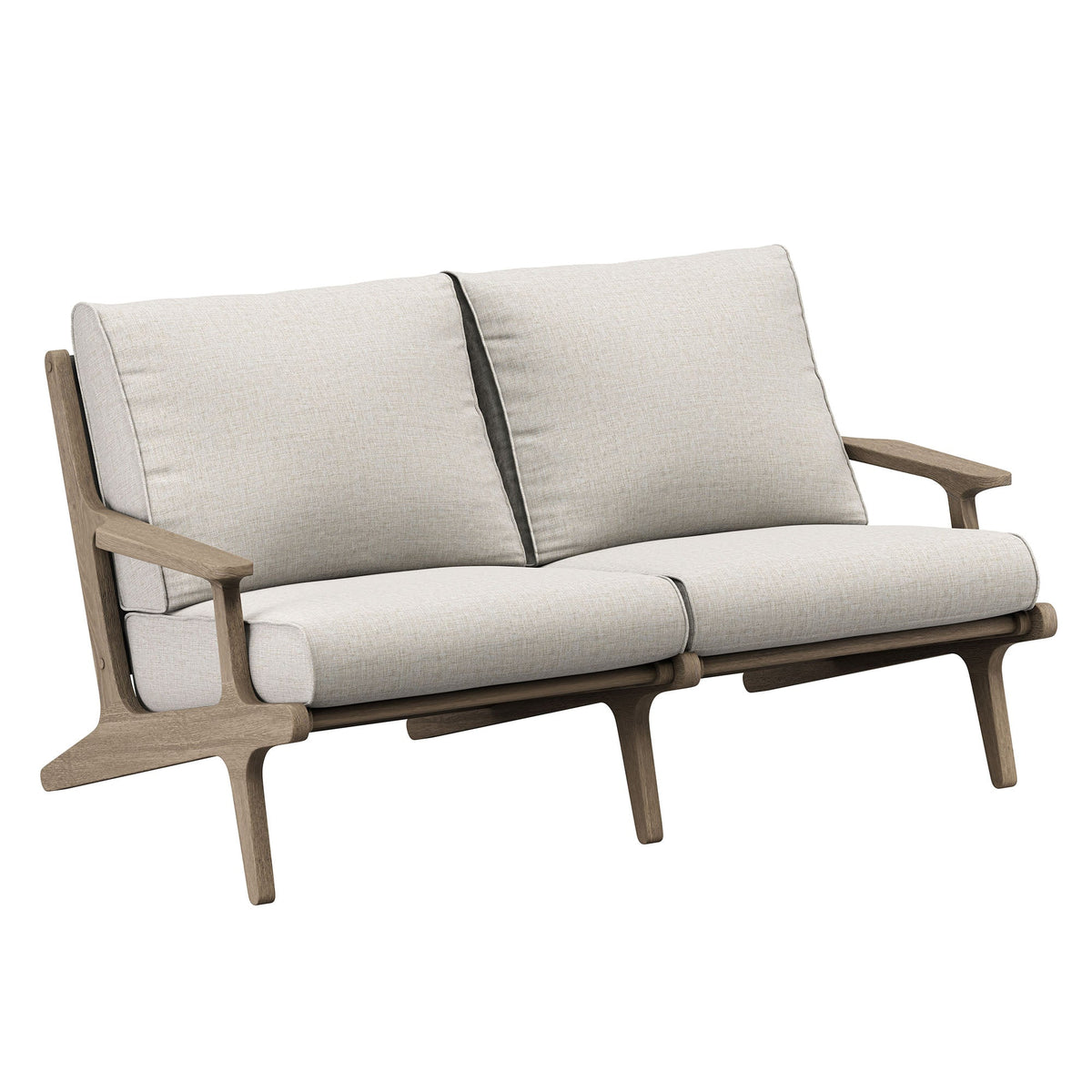 Saratoga Outdoor Teak Wood Loveseat
