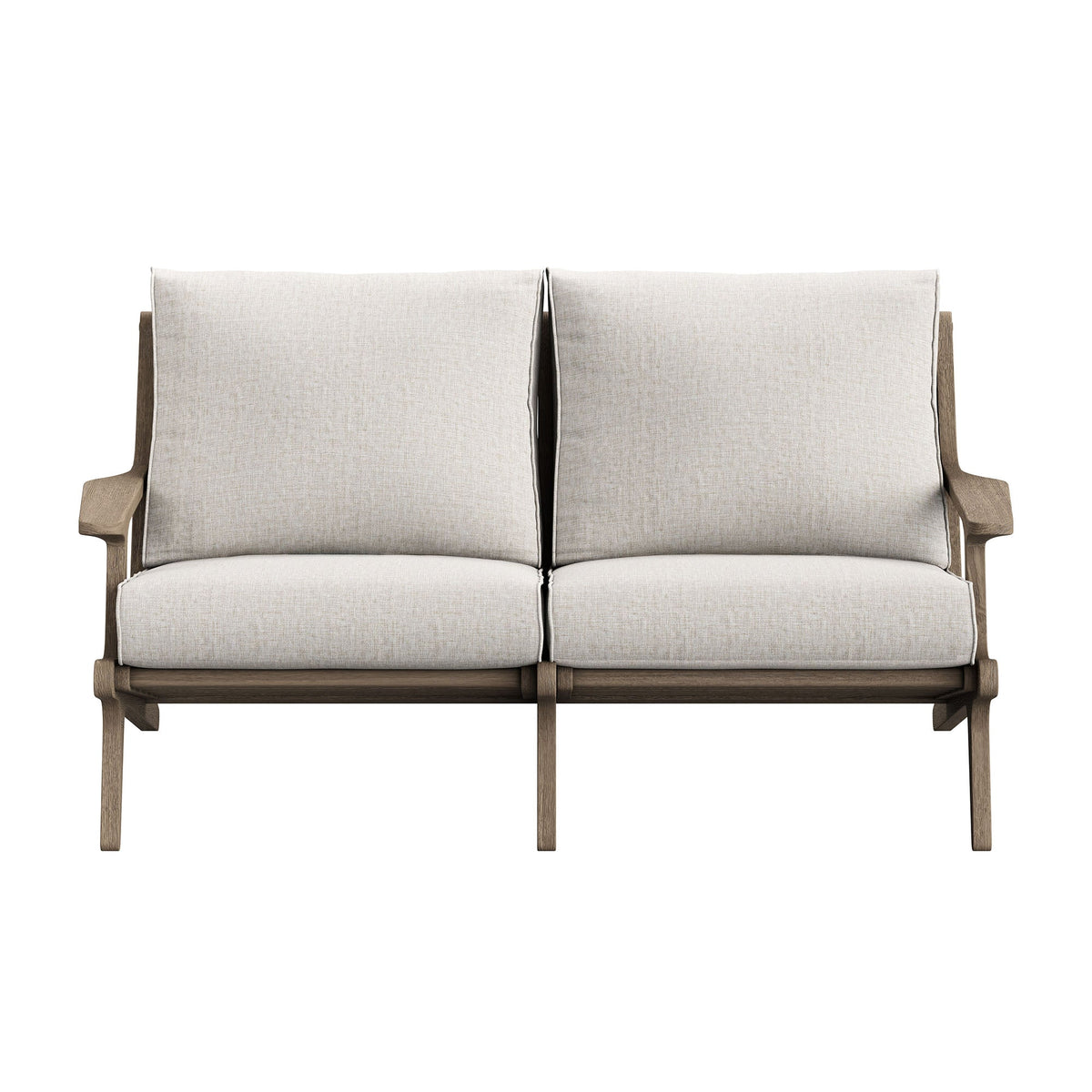 Saratoga Outdoor Teak Wood Loveseat