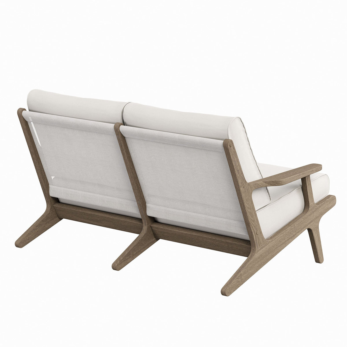 Saratoga Outdoor Teak Wood Loveseat