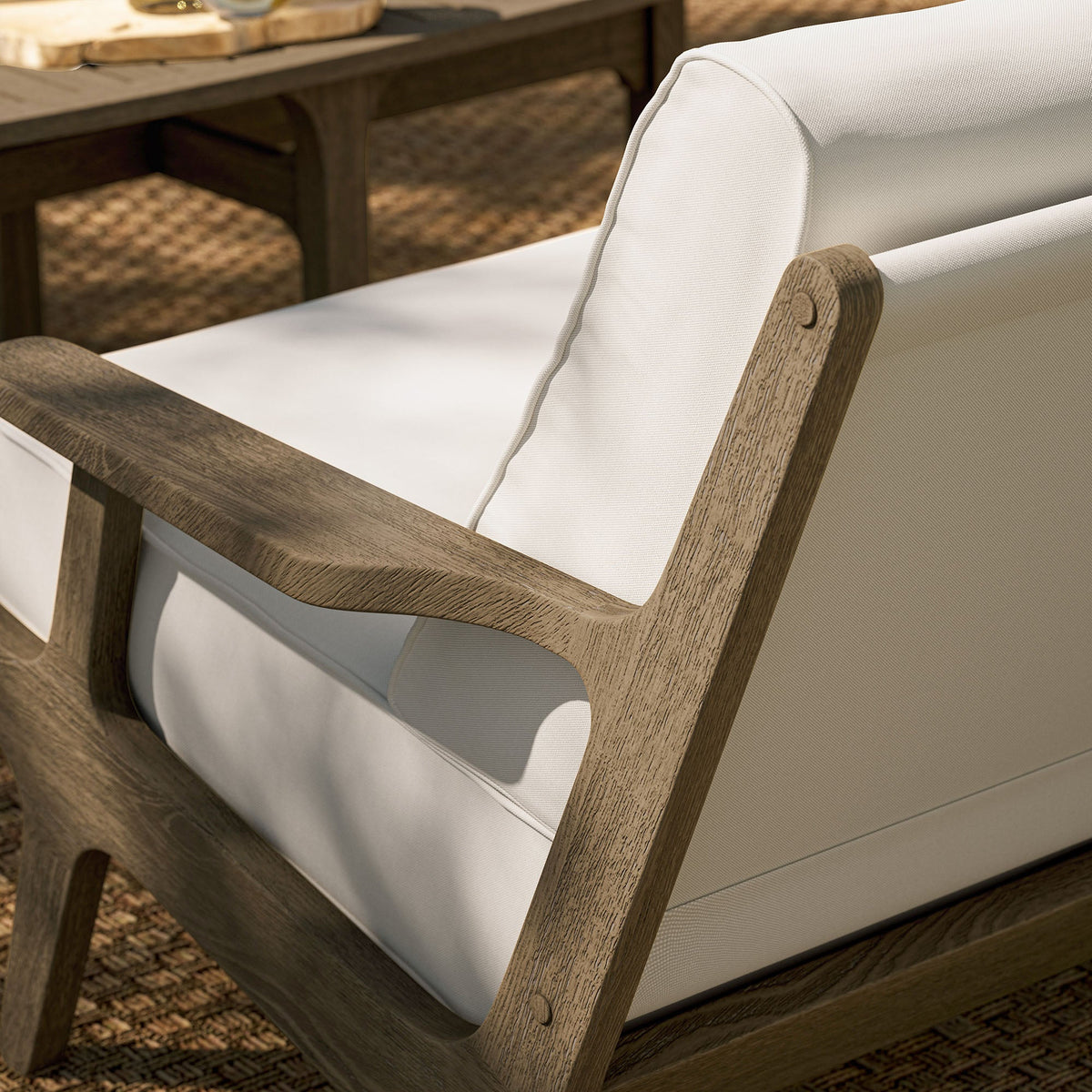 Saratoga Outdoor Teak Wood Loveseat