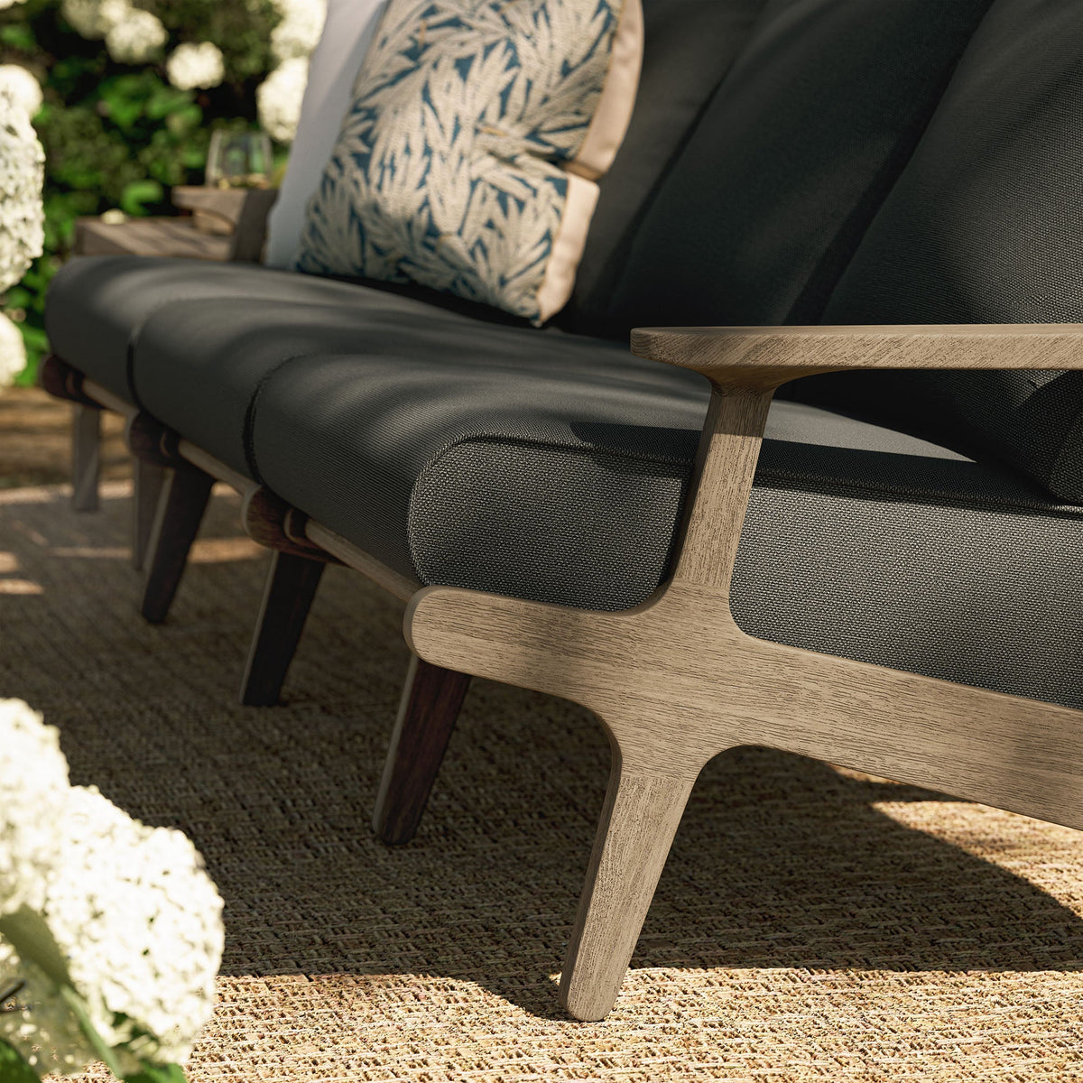 Saratoga Outdoor Teak Sofa