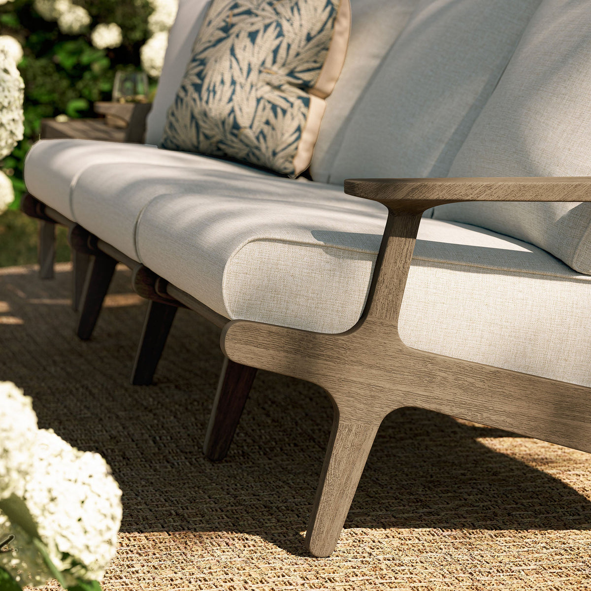 Saratoga Outdoor Teak Sofa