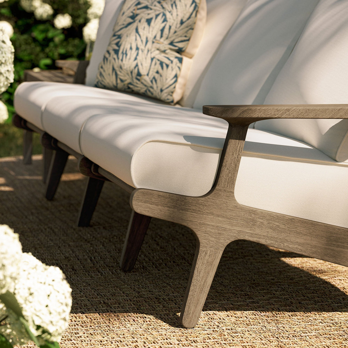 Saratoga Outdoor Teak Sofa