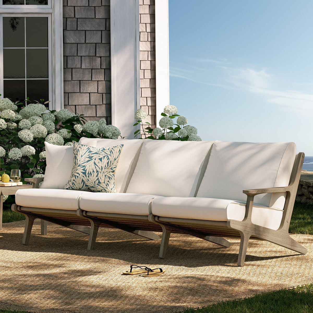 Saratoga Outdoor Teak Sofa