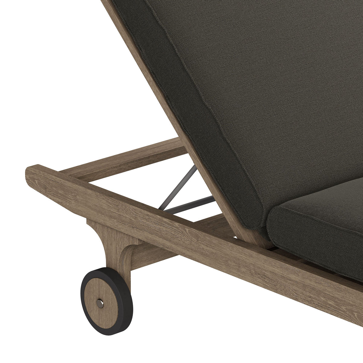 Saratoga Outdoor Teak Chaise Lounge Chair - view 15