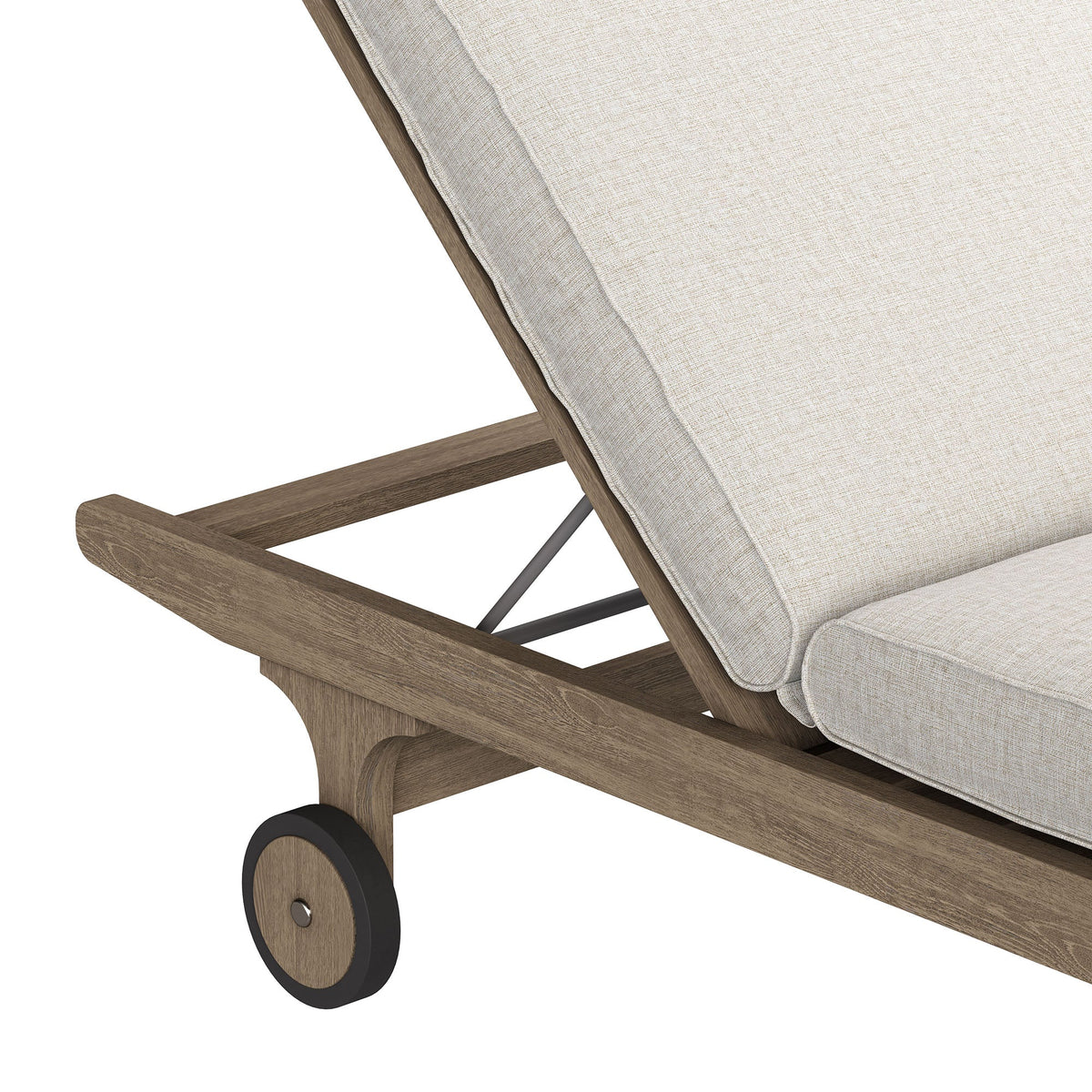 Saratoga Outdoor Teak Chaise Lounge Chair - view 14