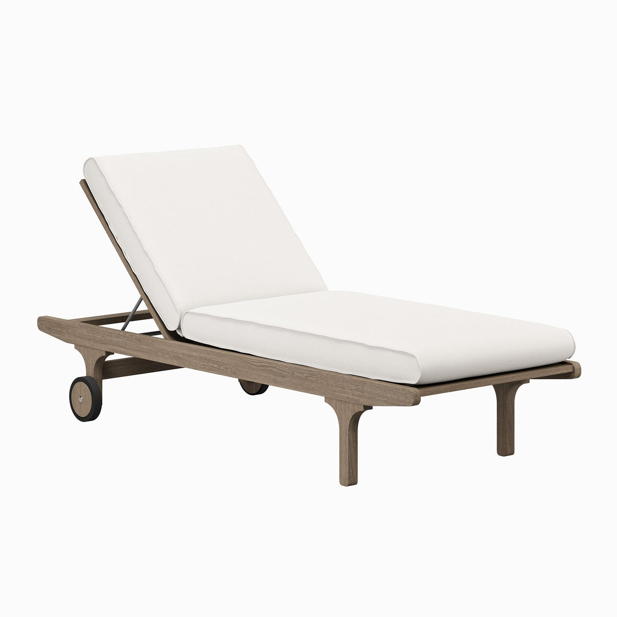 Saratoga Outdoor Teak Chaise Lounge Chair - view 1