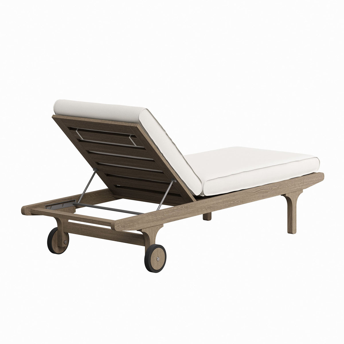 Saratoga Outdoor Teak Chaise Lounge Chair - view 7
