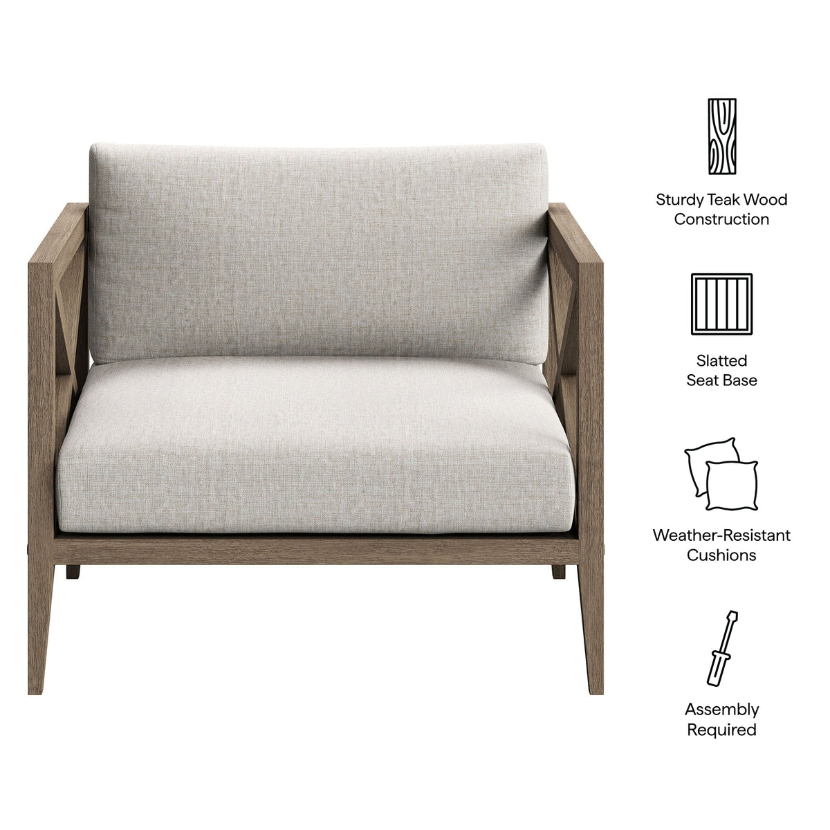 Northlake Outdoor Teak Armchair