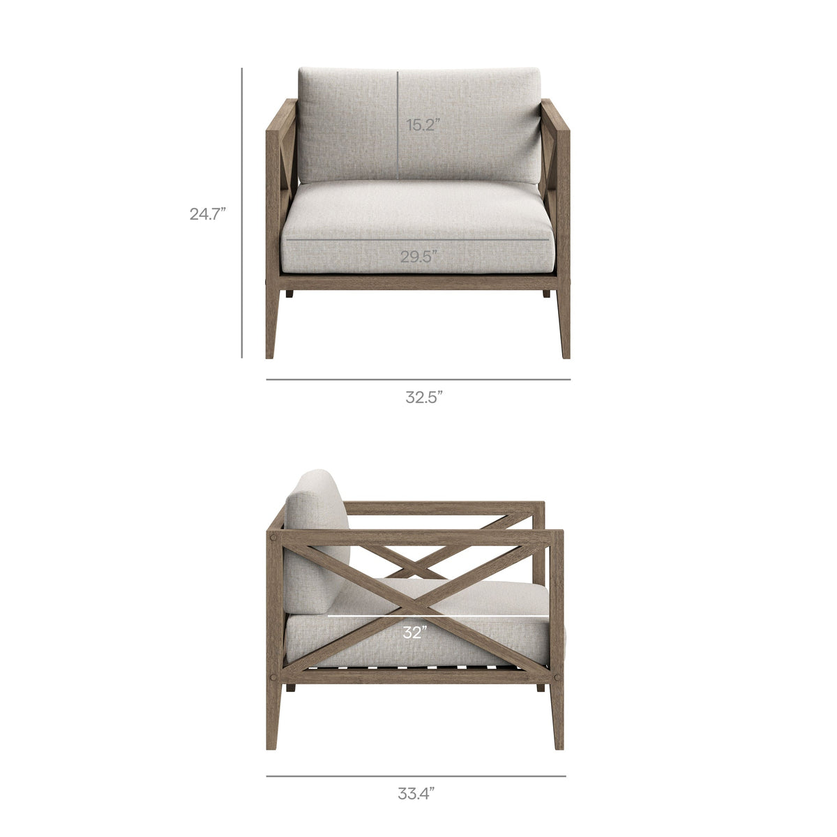 Northlake Outdoor Teak Armchair