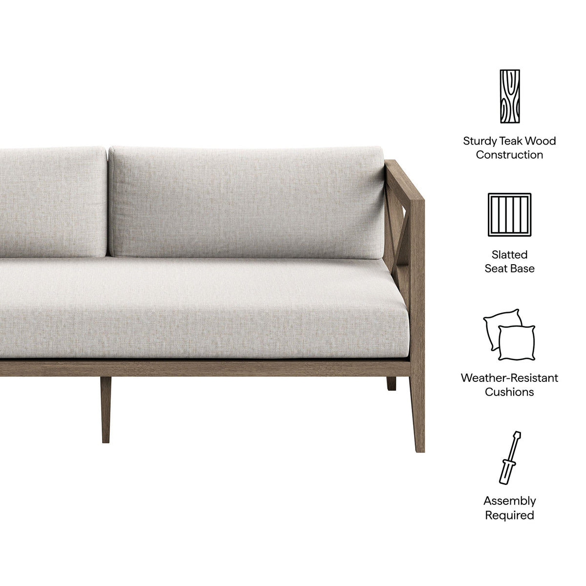 Northlake Outdoor Teak Loveseat