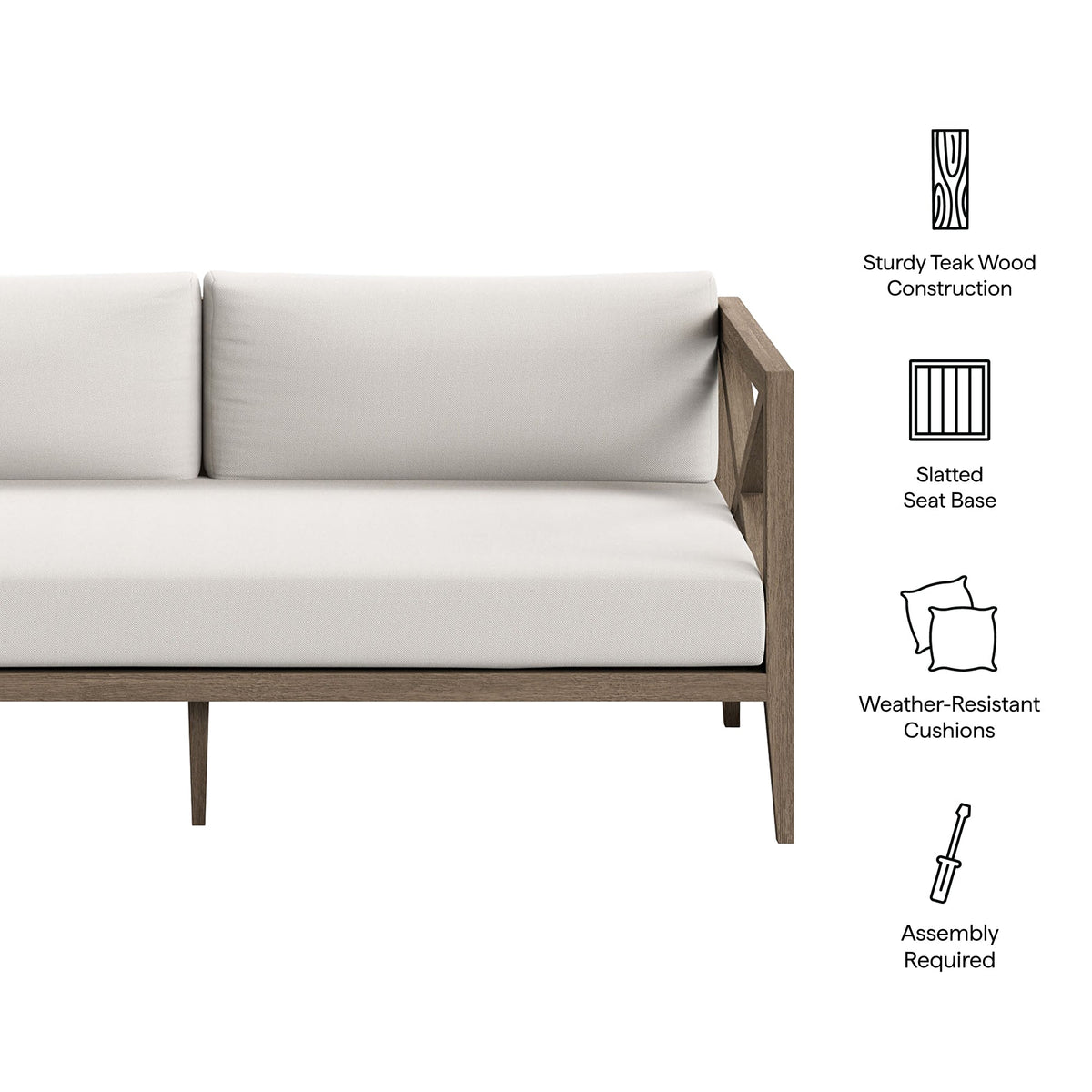 Northlake Outdoor Teak Loveseat