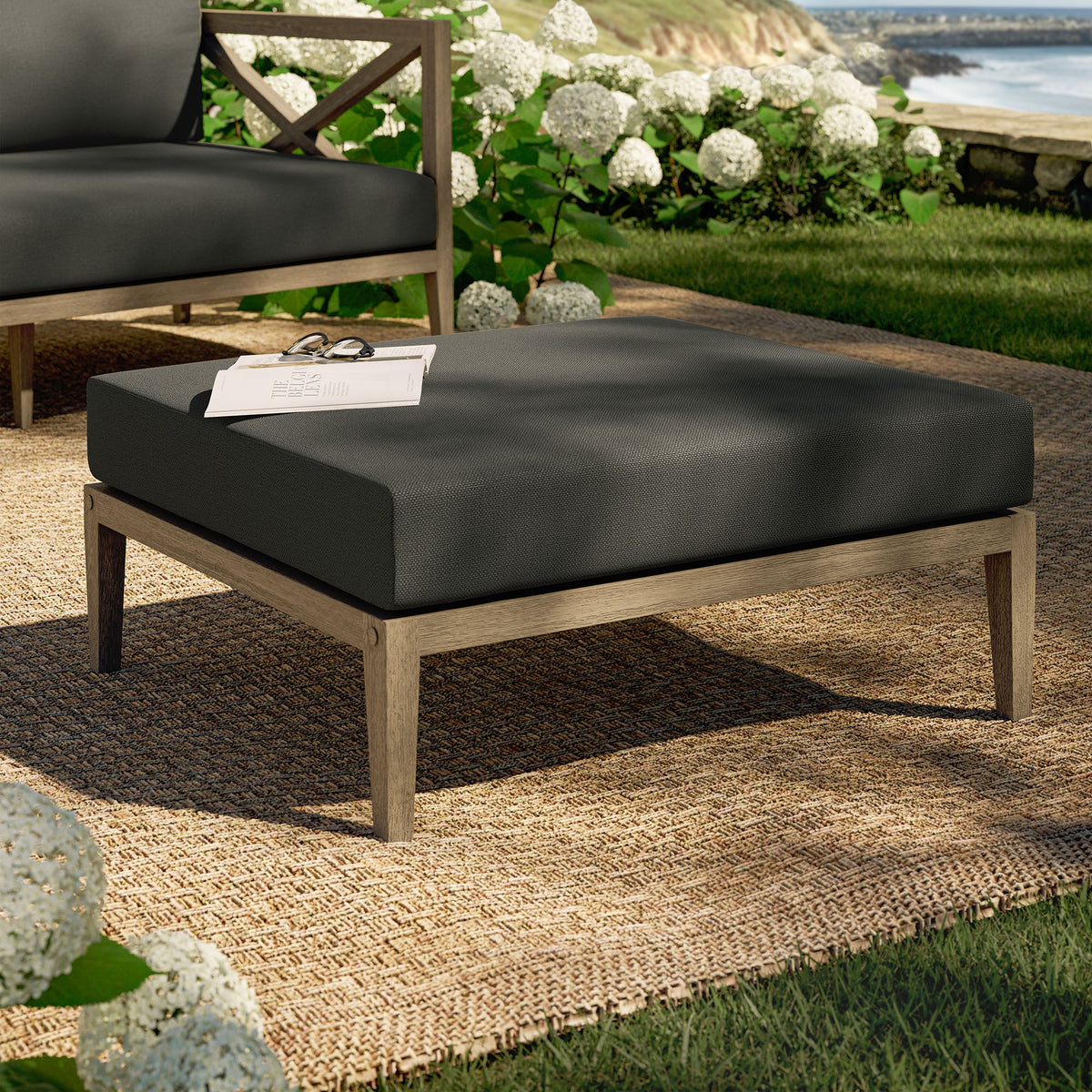 Northlake Outdoor Teak Ottoman