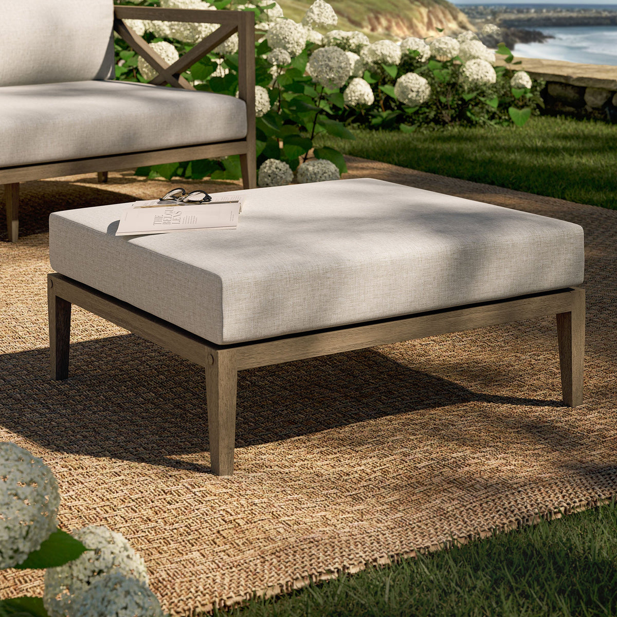 Northlake Outdoor Teak Ottoman