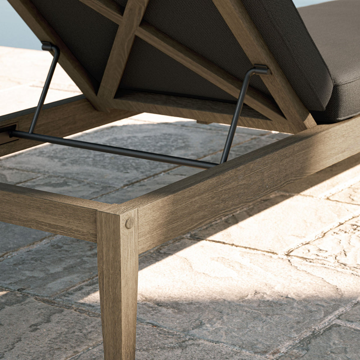 Northlake Outdoor Teak Chaise Lounge - view 18
