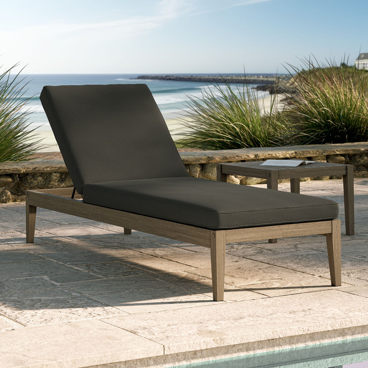 Northlake Outdoor Teak Chaise Lounge - view 21