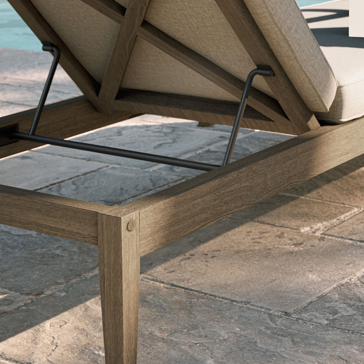 Northlake Outdoor Teak Chaise Lounge - view 17