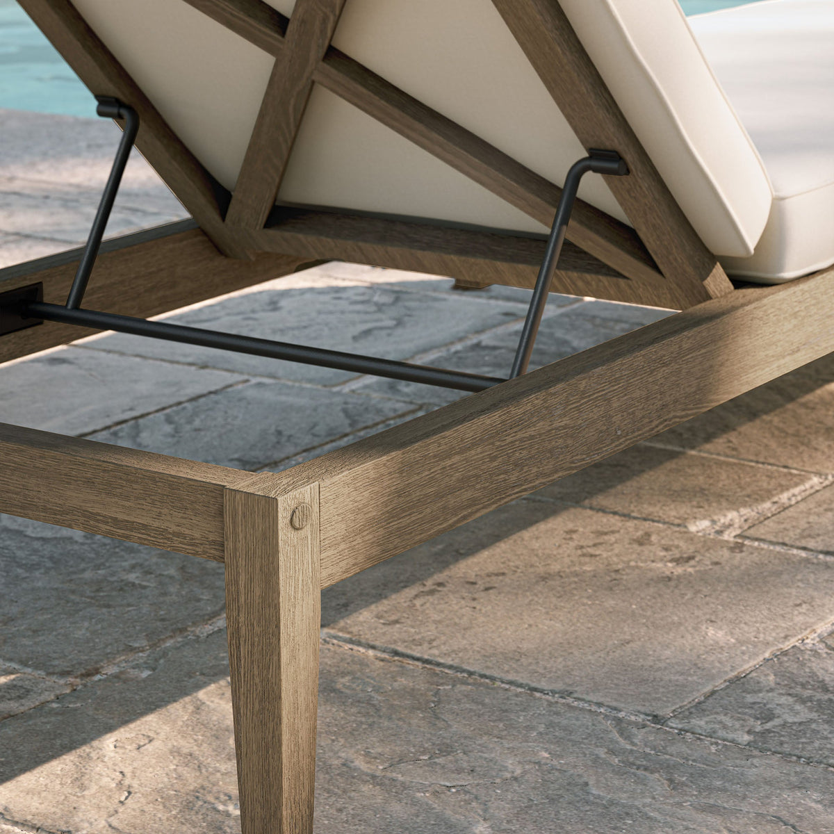 Northlake Outdoor Teak Chaise Lounge - view 16