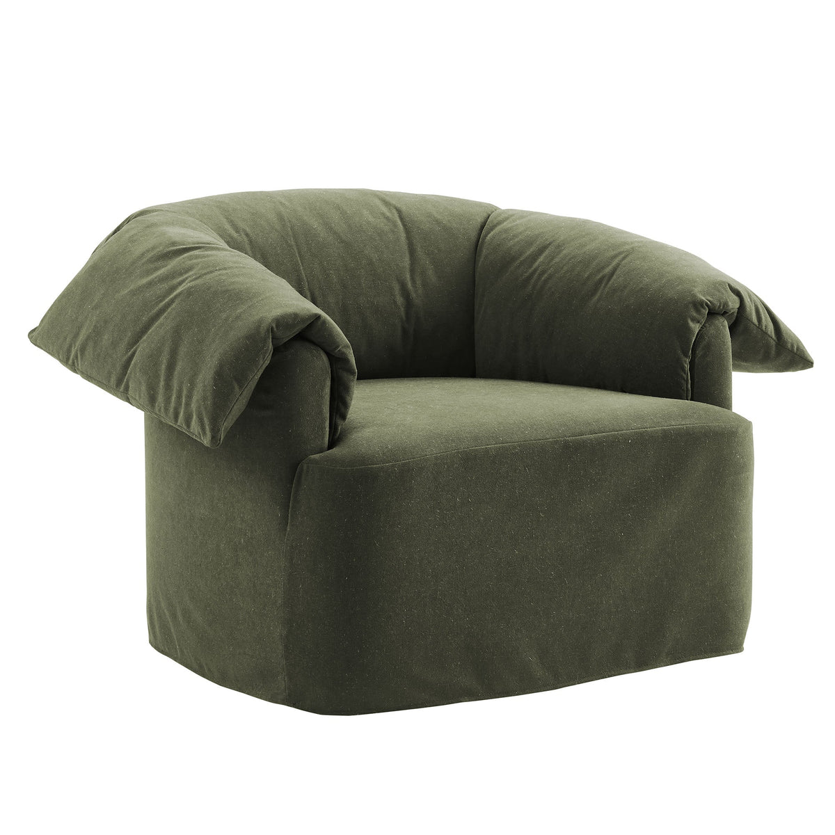 Lark Slipcovered Fabric Oversized Armchair