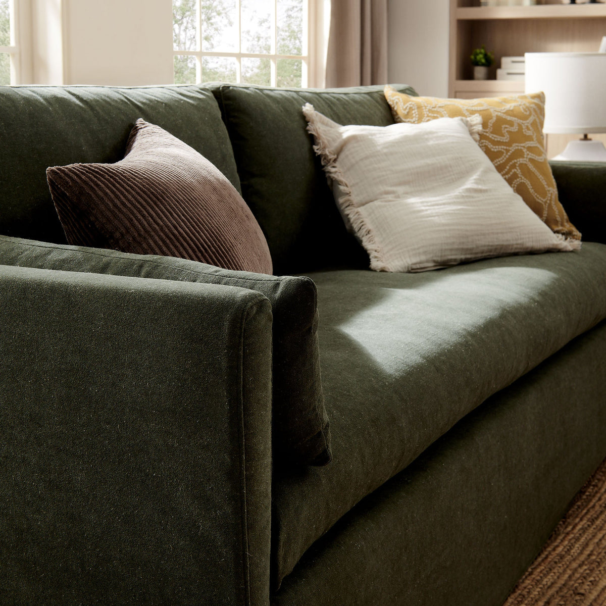 Wellfleet 85" Slipcovered Fabric Sofa