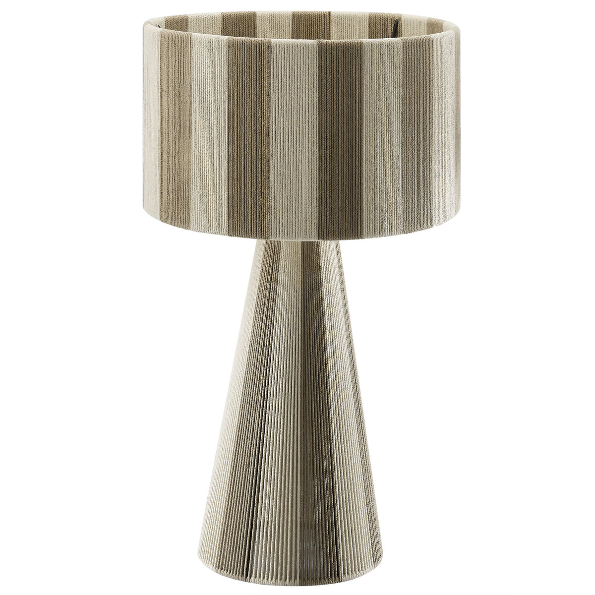 Renae Handwoven Cotton Thread Striped Table Lamp