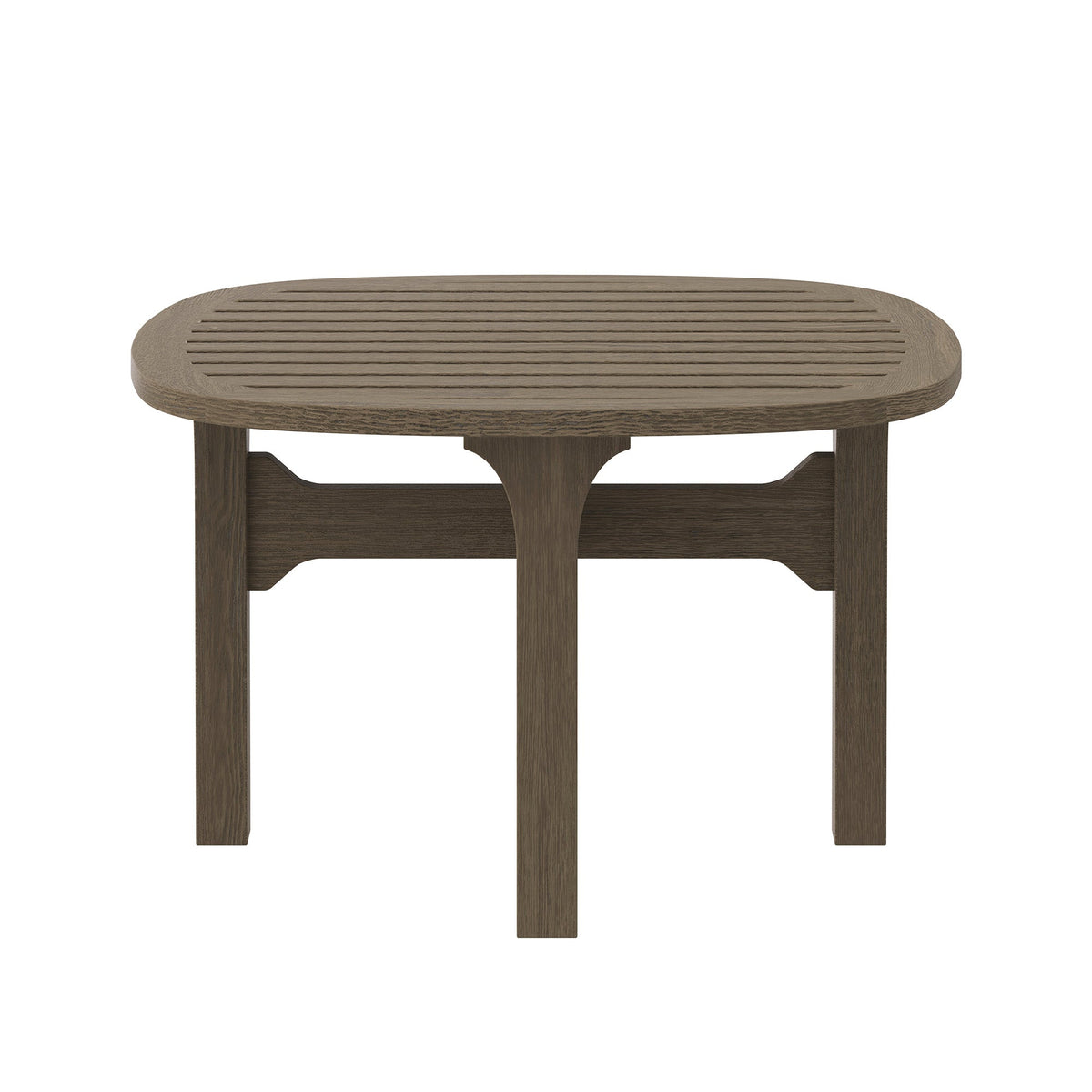 Saratoga Square Outdoor Patio Teak Wood Side Table