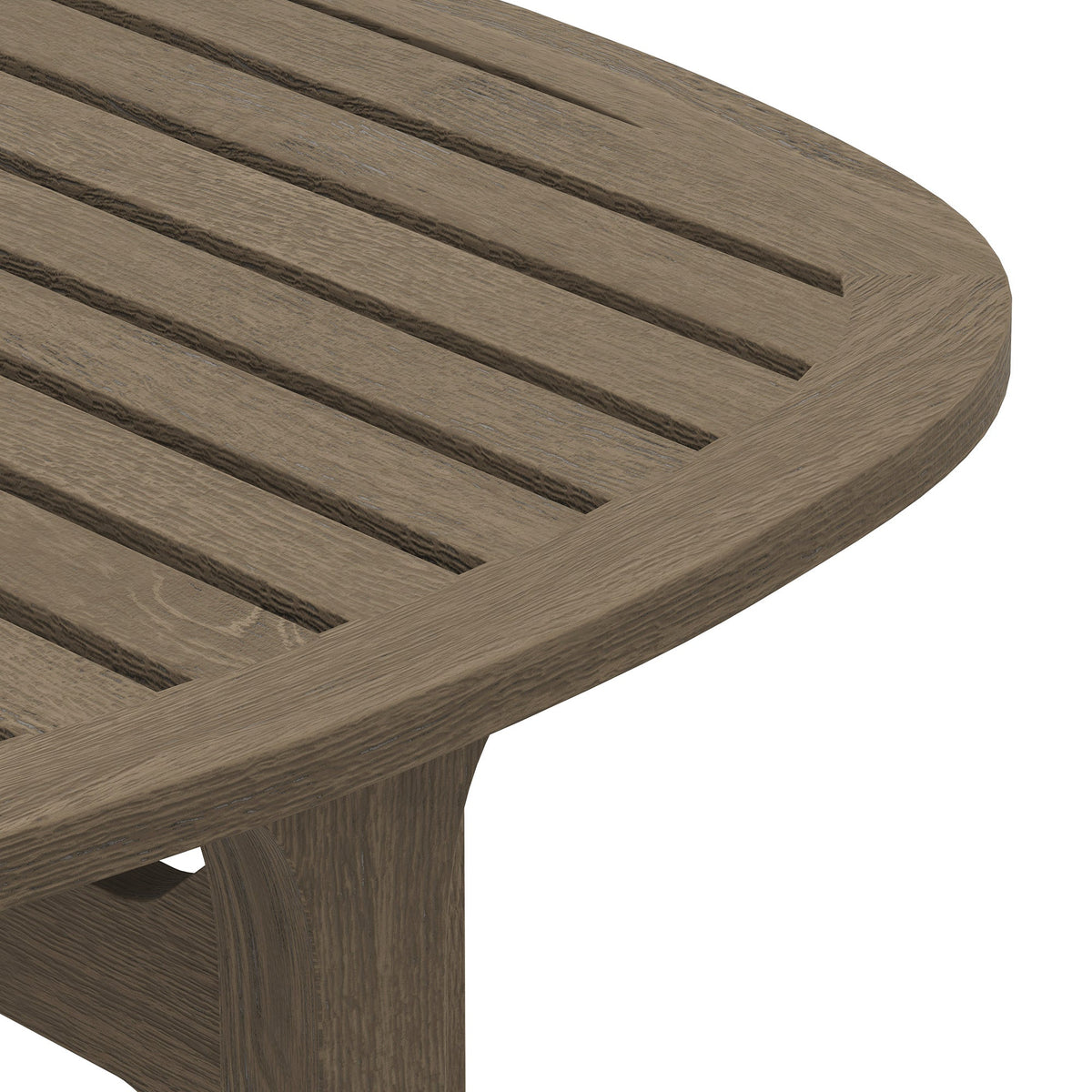 Saratoga Square Outdoor Patio Teak Wood Side Table