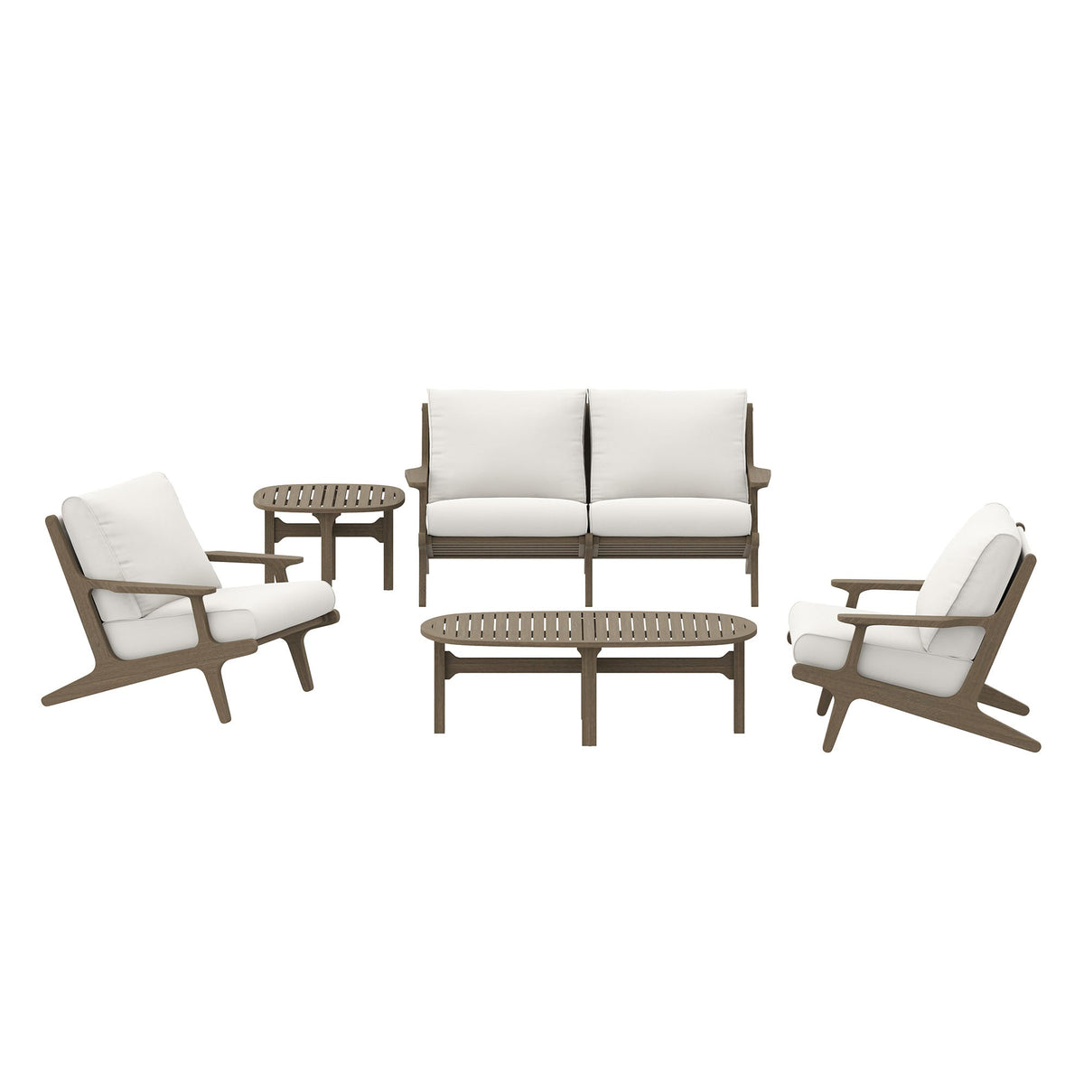 Saratoga 5-Piece Outdoor Teak Wood Furniture Set