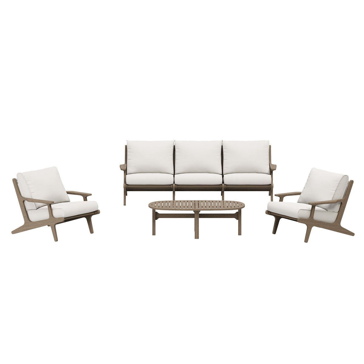 Saratoga 4-Piece Outdoor Teak Wood Furniture Set