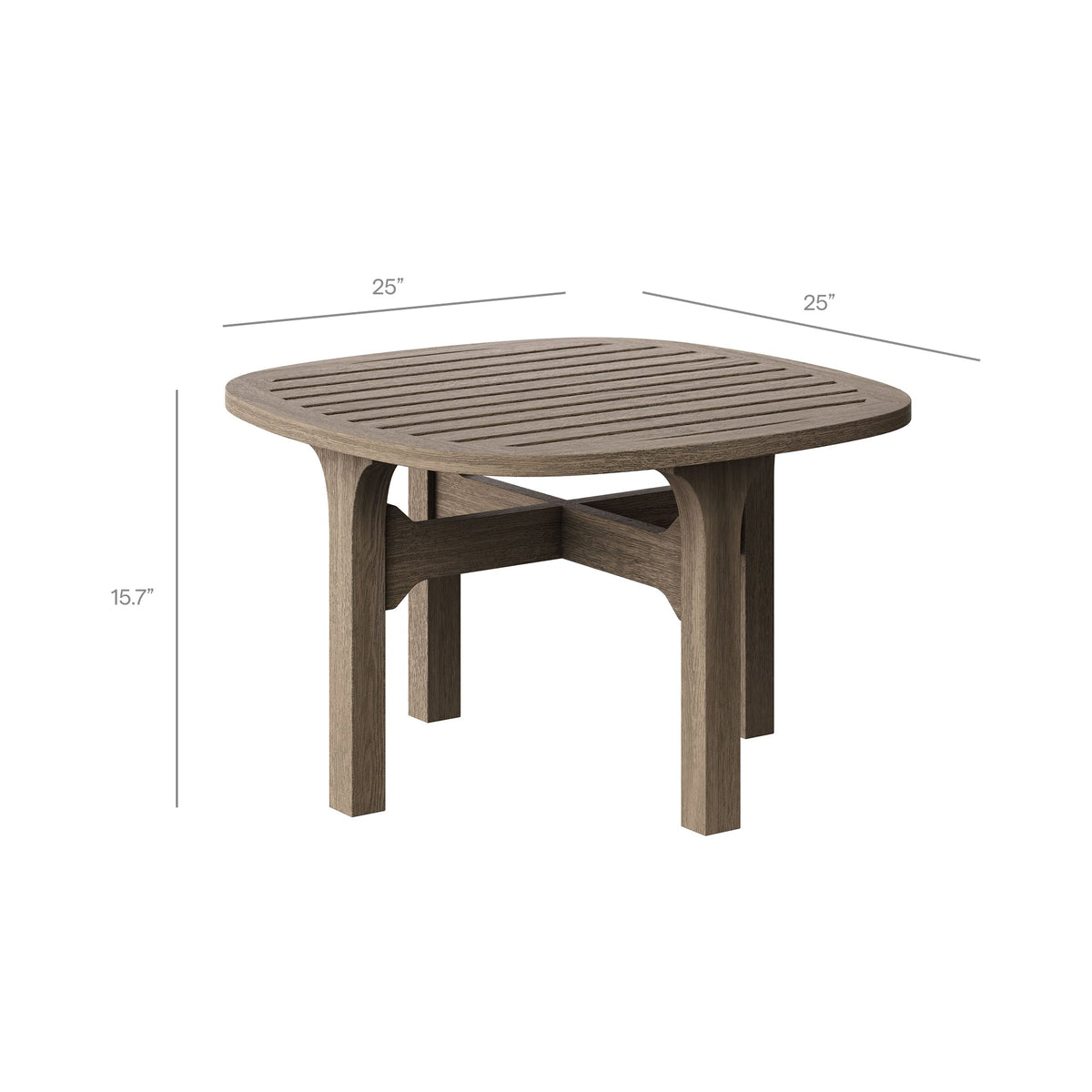 Saratoga 3-Piece Outdoor Teak Wood Furniture Set with Lounge Chairs and Side Table