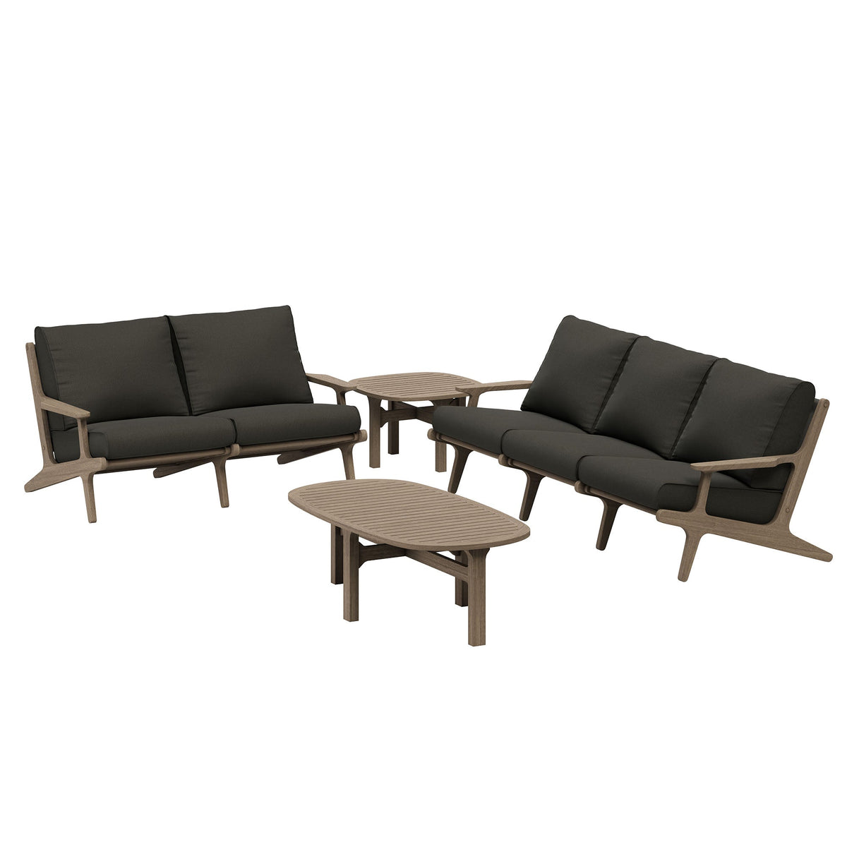 Saratoga 4-Piece Outdoor Teak Wood Furniture Set