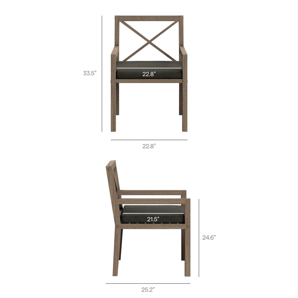 Northlake 9-Piece Outdoor Teak Wood Dining Set