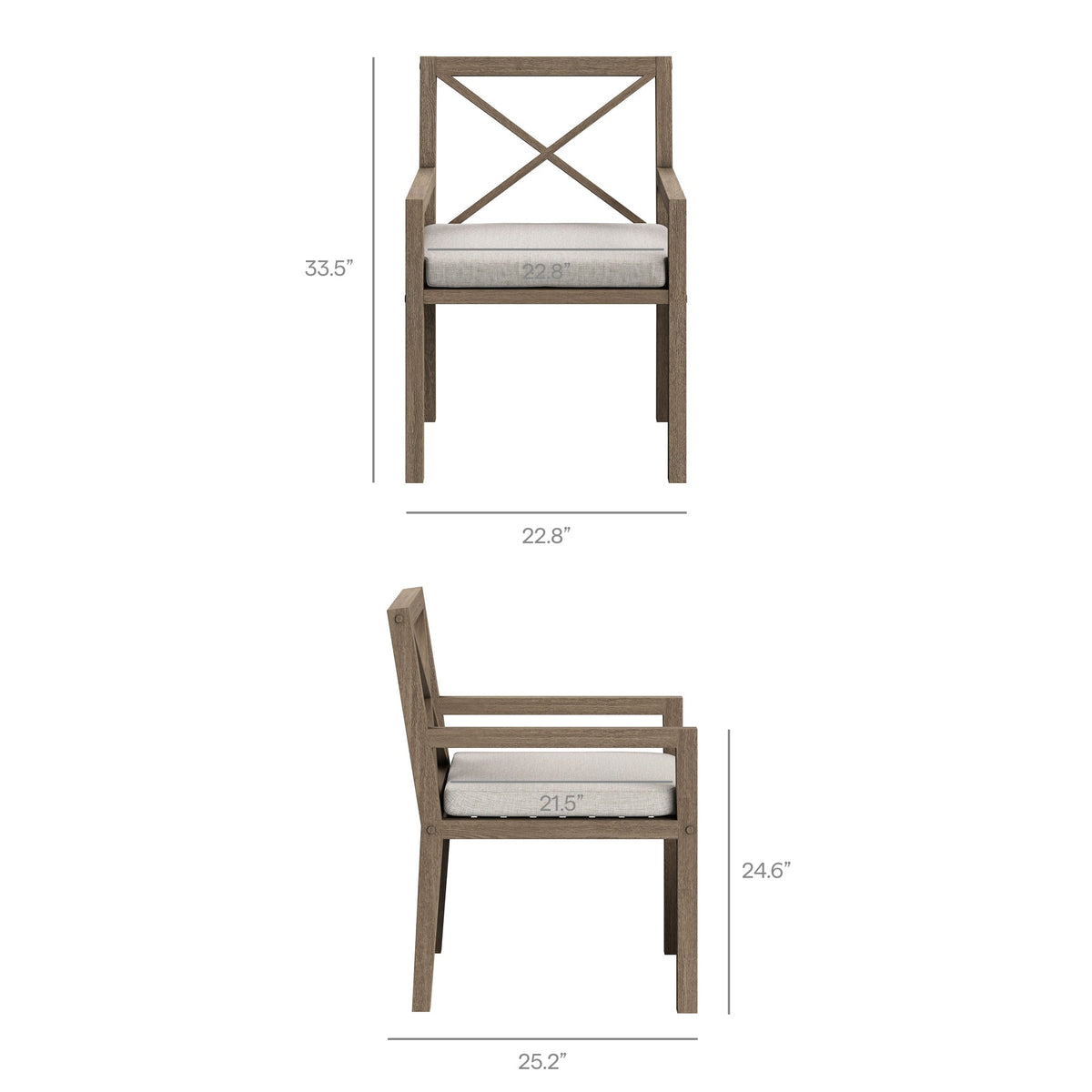 Northlake 9-Piece Outdoor Teak Wood Dining Set