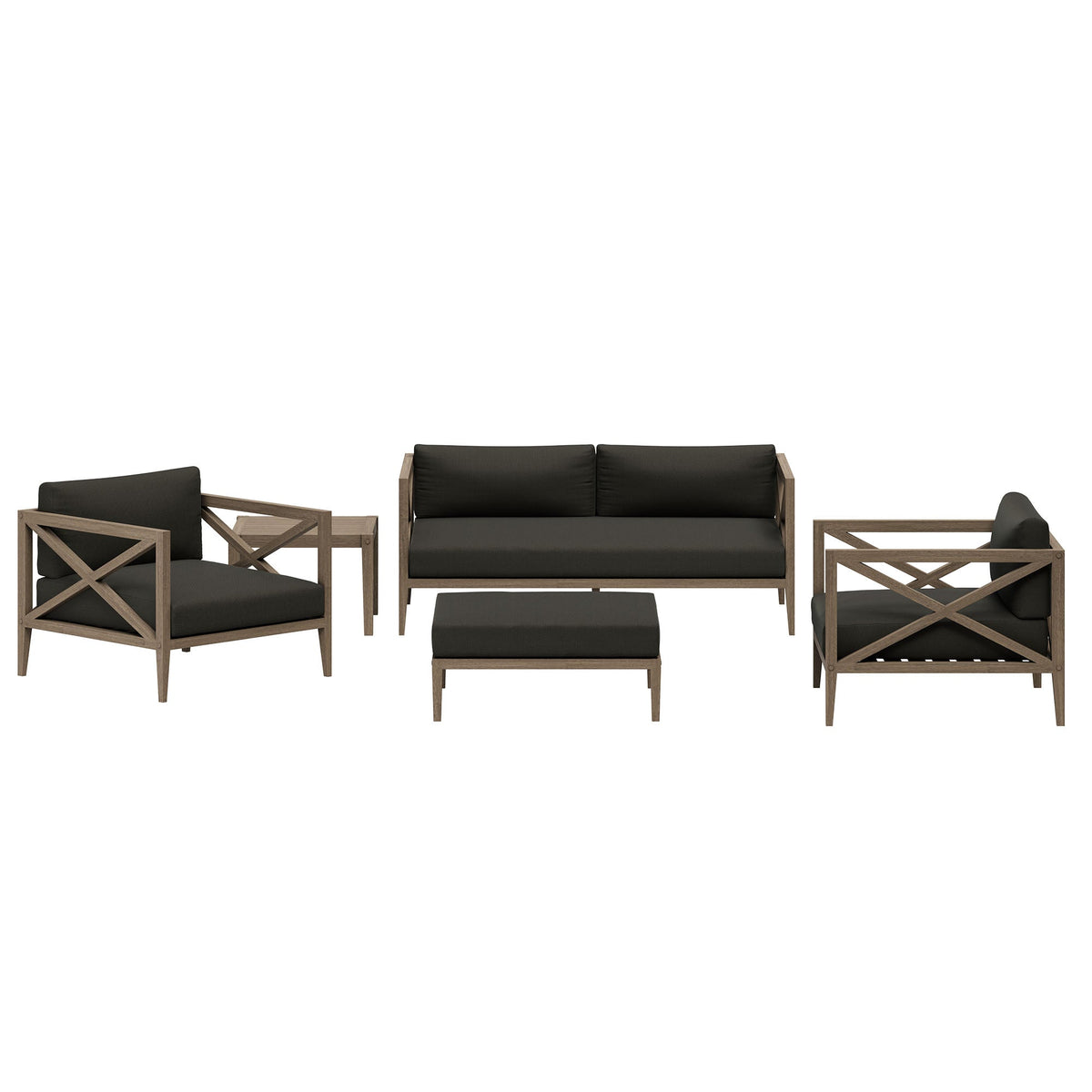 Northlake 5-Piece Outdoor Teak Wood Furniture Set