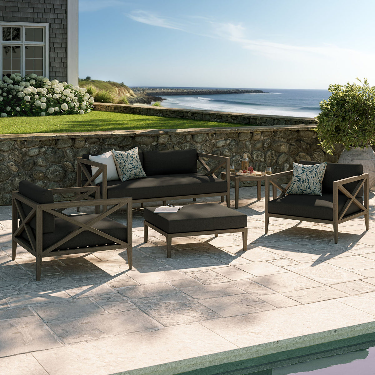 Northlake 5-Piece Outdoor Teak Wood Furniture Set