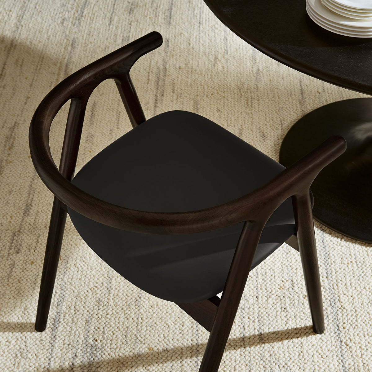 Henry Vegan Leather and Wood Dining Chair - view 12