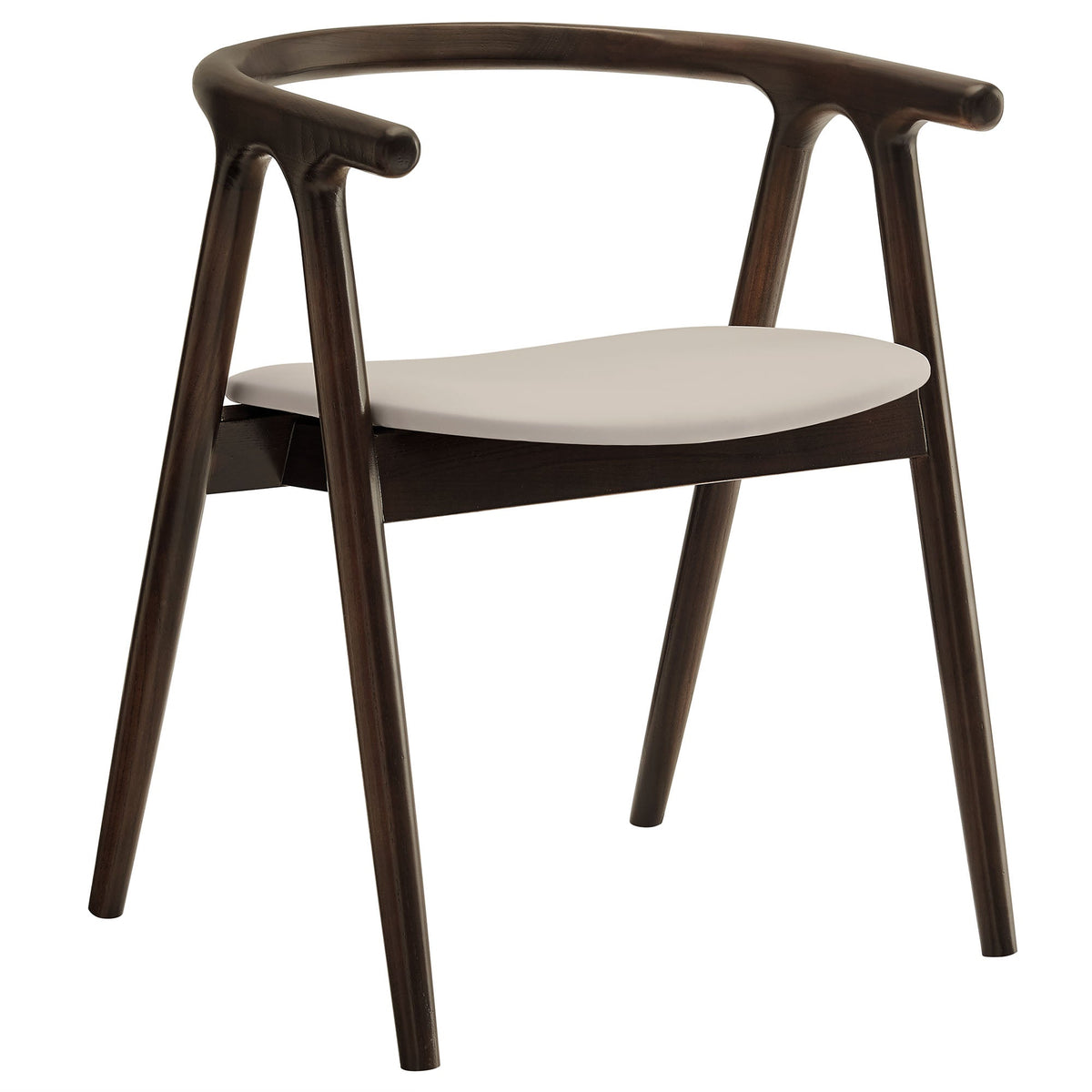 Henry Vegan Leather and Wood Dining Chair - view 1