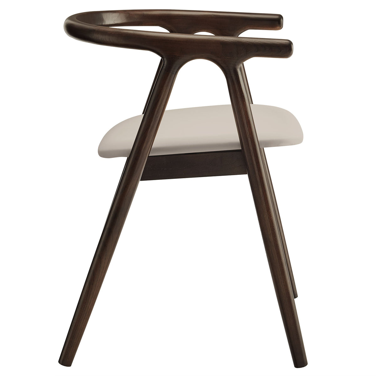 Henry Vegan Leather and Wood Dining Chair - view 3