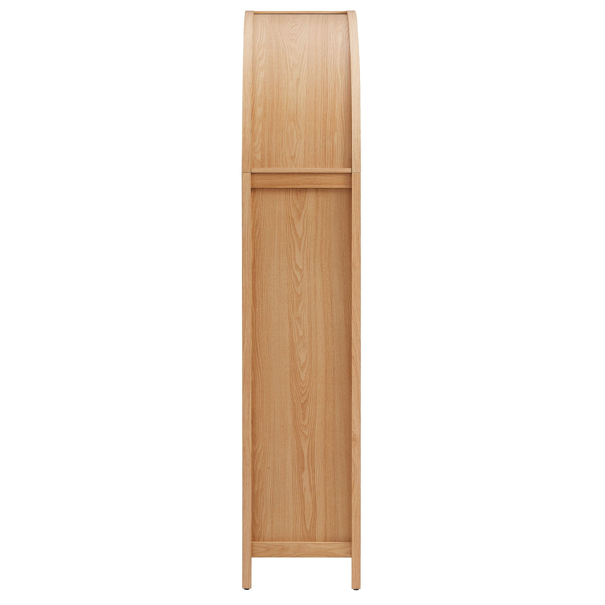 Calista 79" Tall Wide Rattan Arched Storage Cabinet