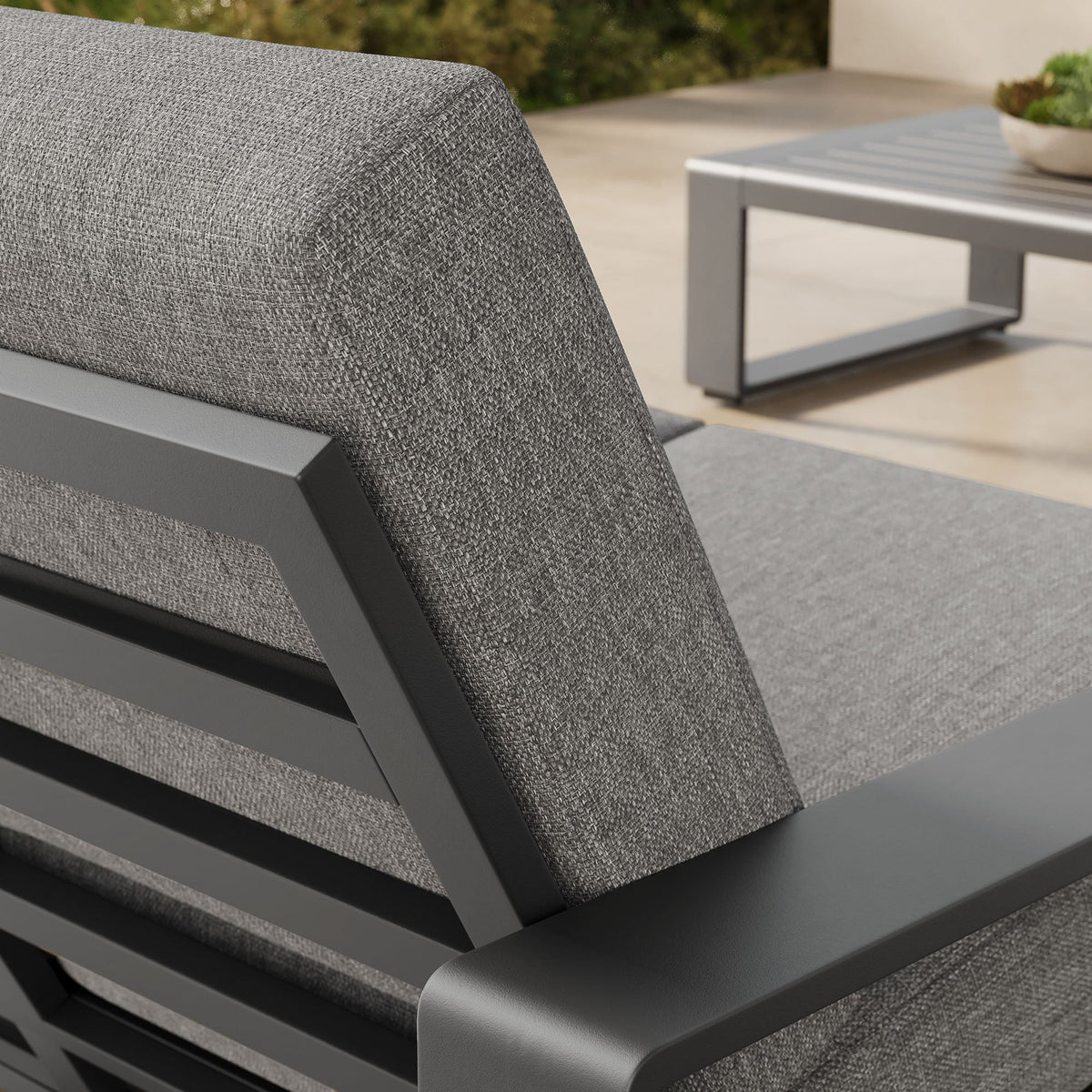 Lirienne Outdoor Patio Aluminum Loveseat