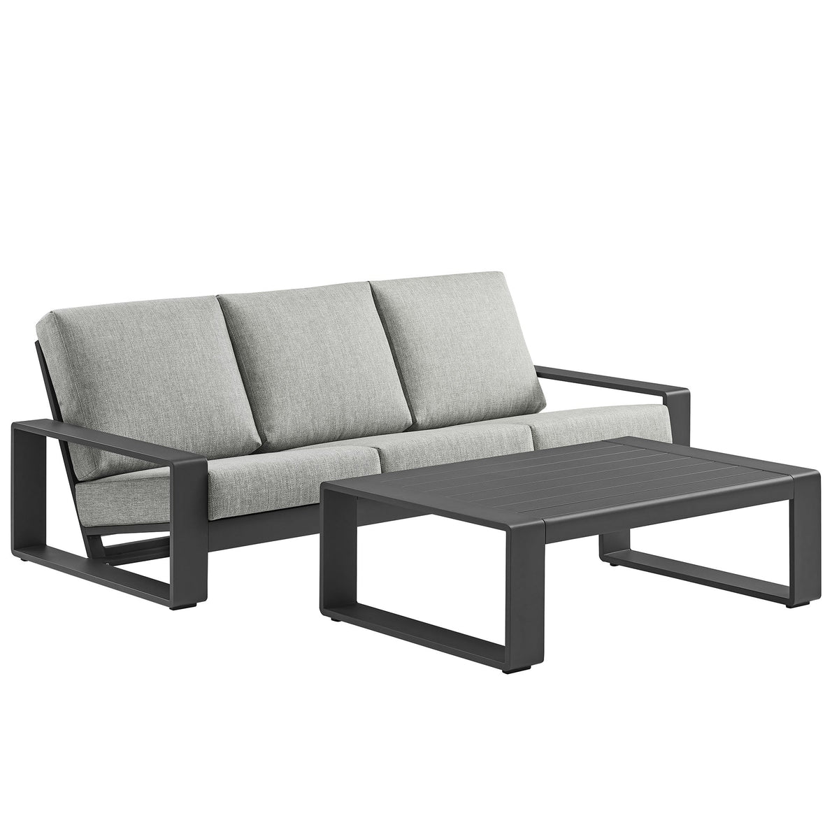 Lirienne 2-Piece Outdoor Patio Aluminum Furniture Set - view 2