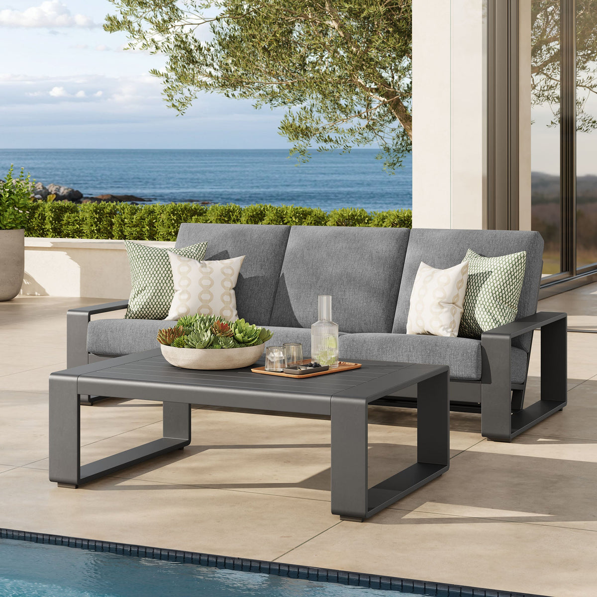 Lirienne 2-Piece Outdoor Patio Aluminum Furniture Set - view 5