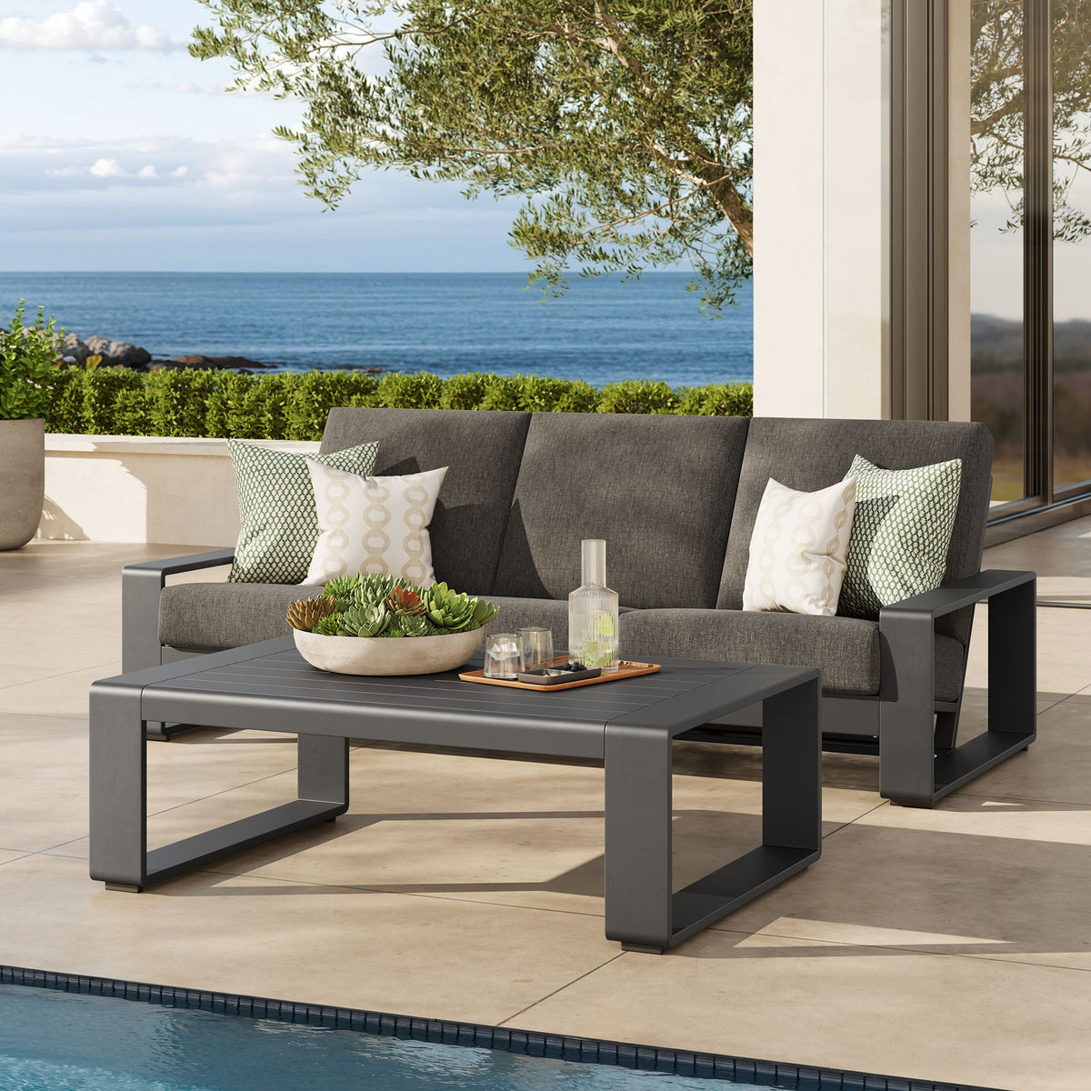 Lirienne 2-Piece Outdoor Patio Aluminum Furniture Set - view 6