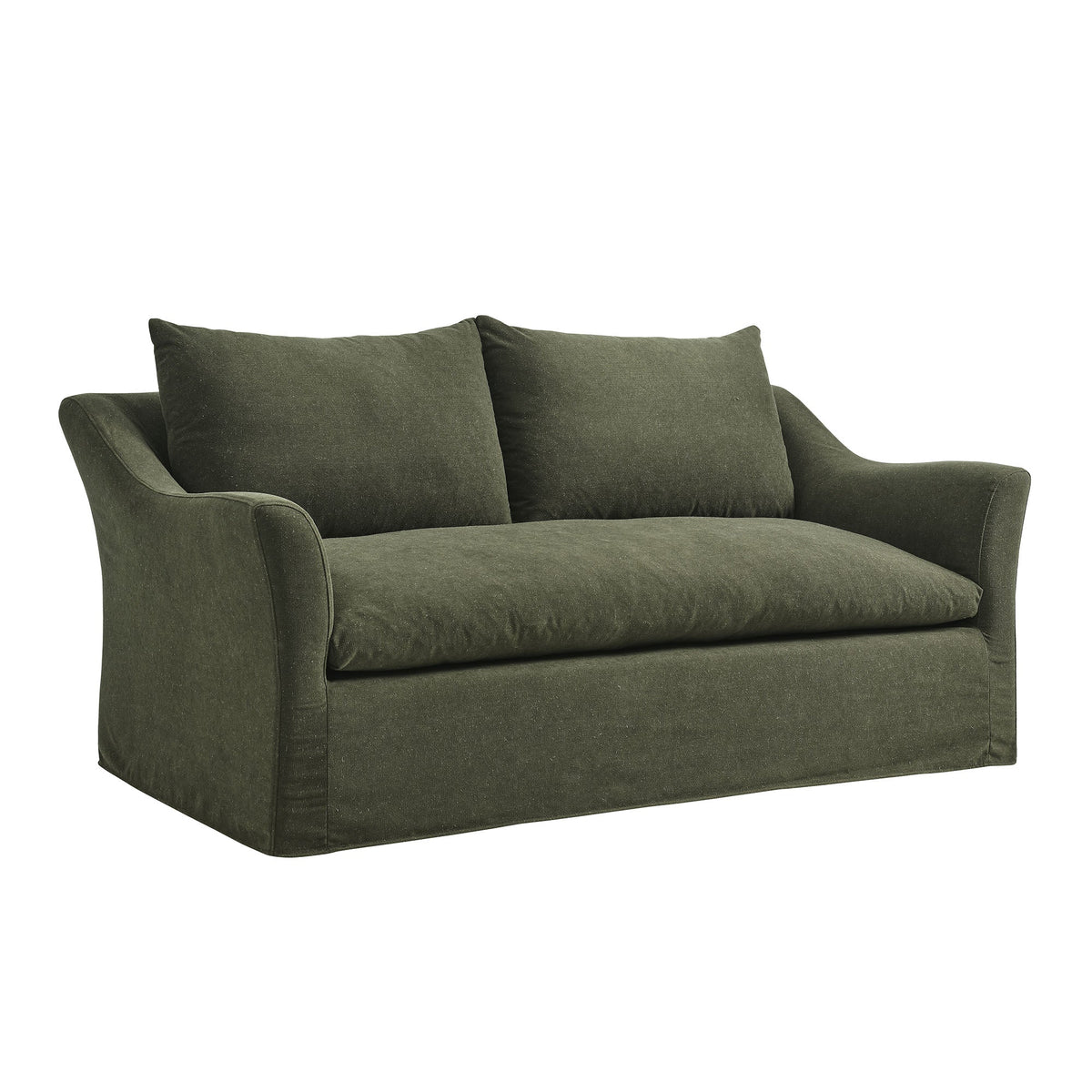 Somerset 70" Slipcovered Linen Blend Loveseat