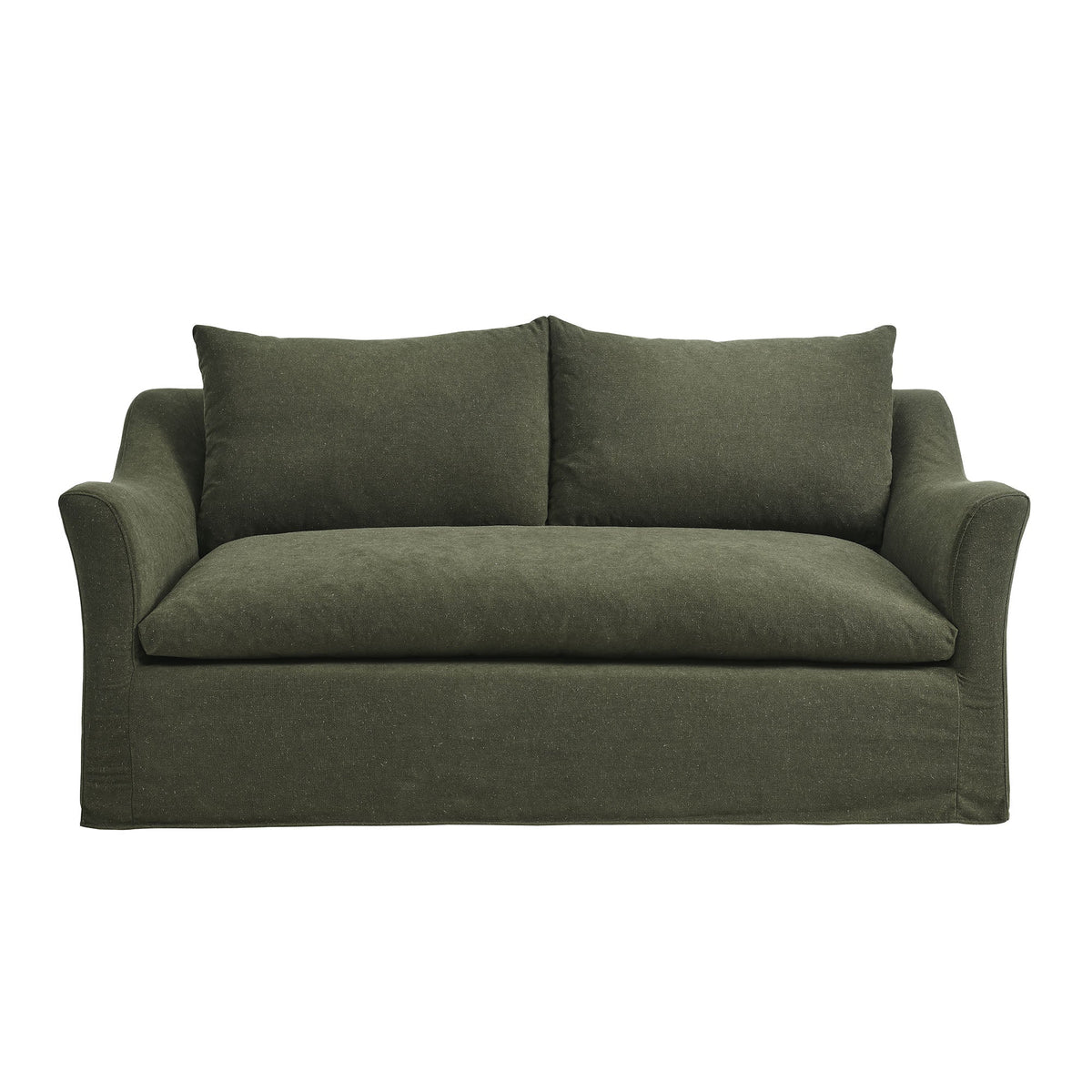 Somerset 70" Slipcovered Linen Blend Loveseat
