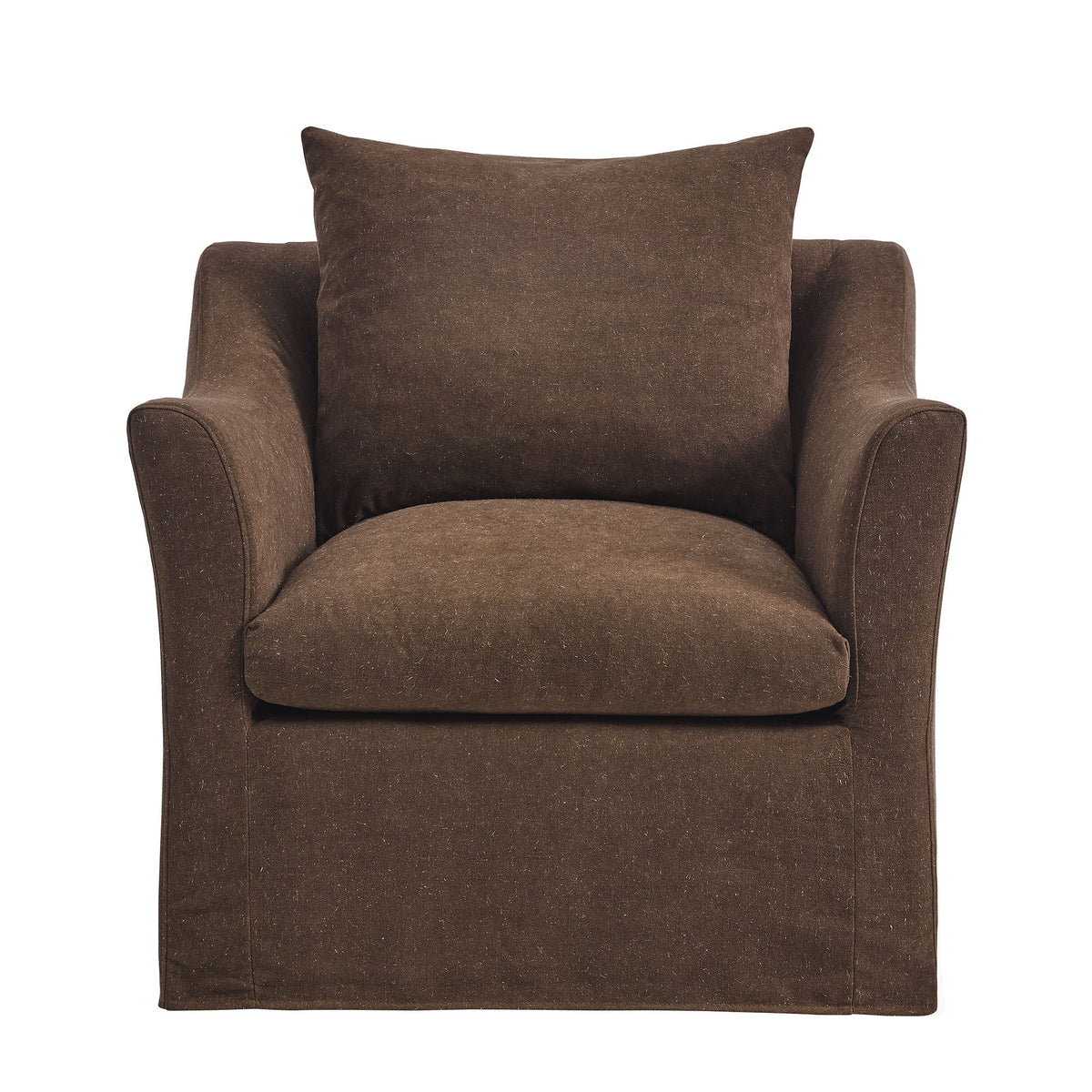 Somerset Slipcovered Linen Blend Armchair
