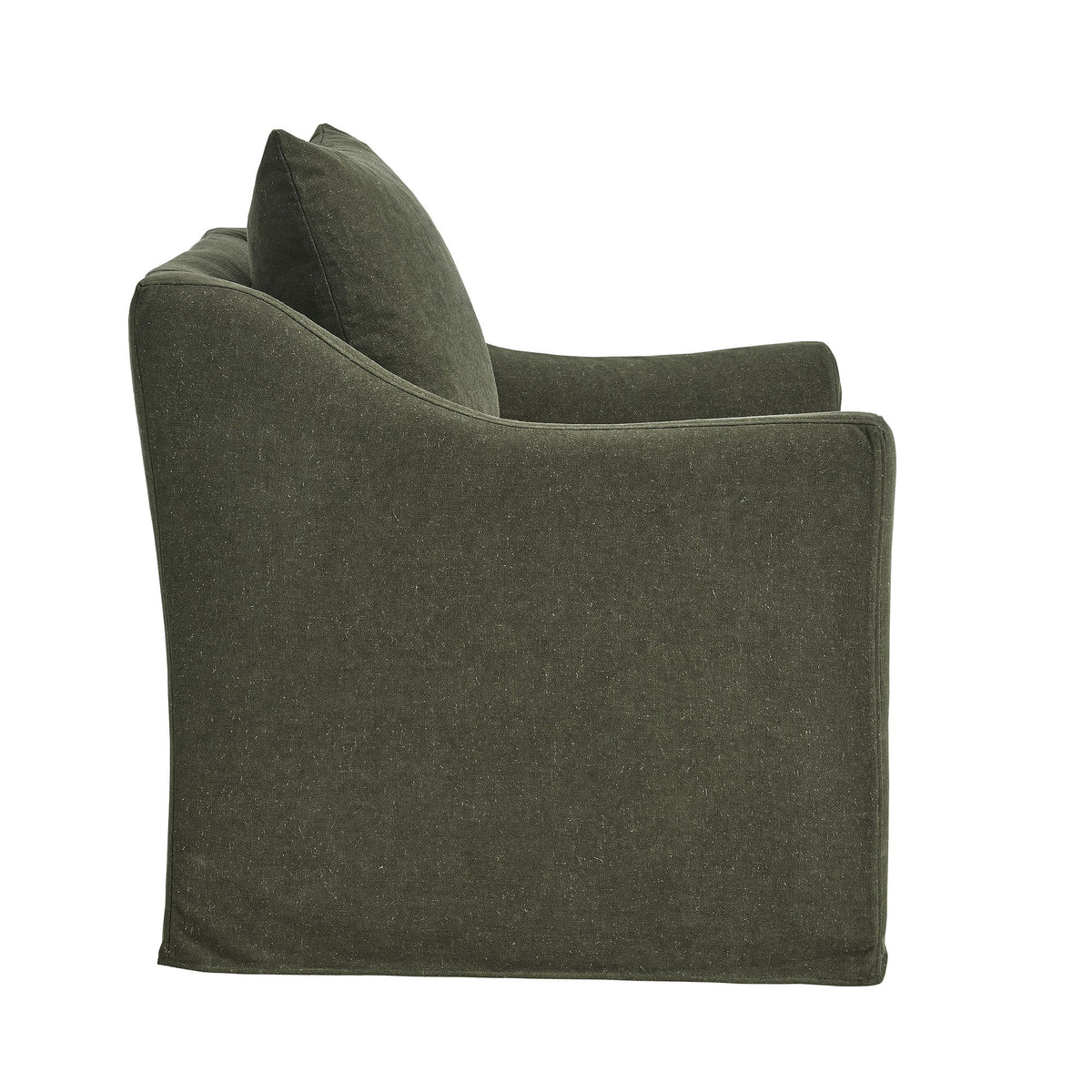 Somerset Slipcovered Linen Blend Armchair