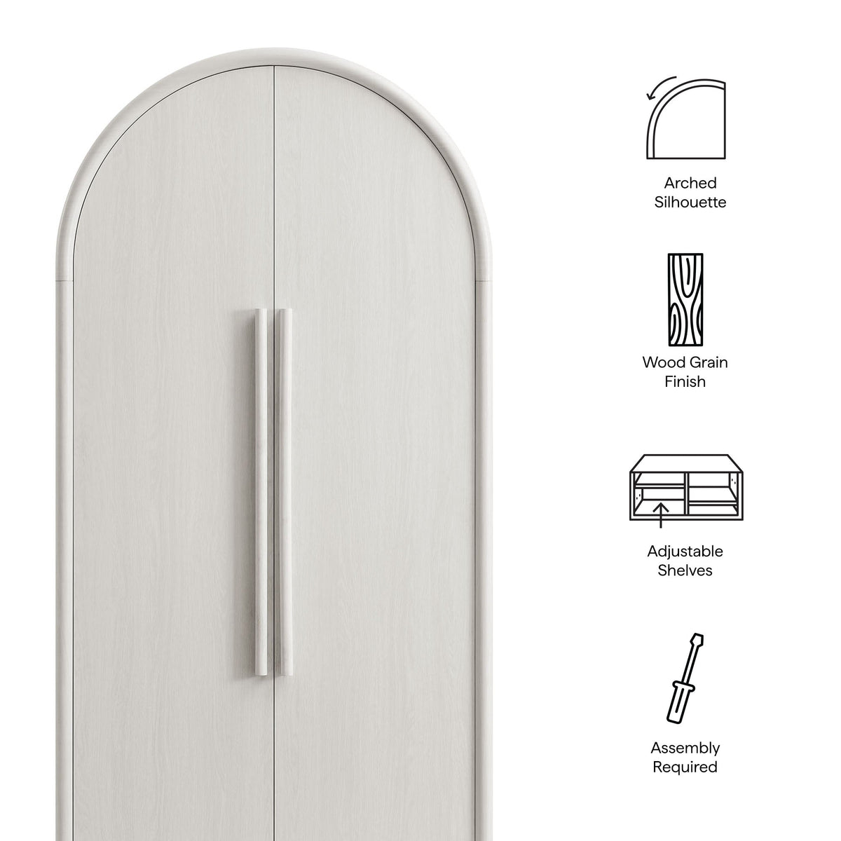 Bellamy Tall Arched Storage Cabinet